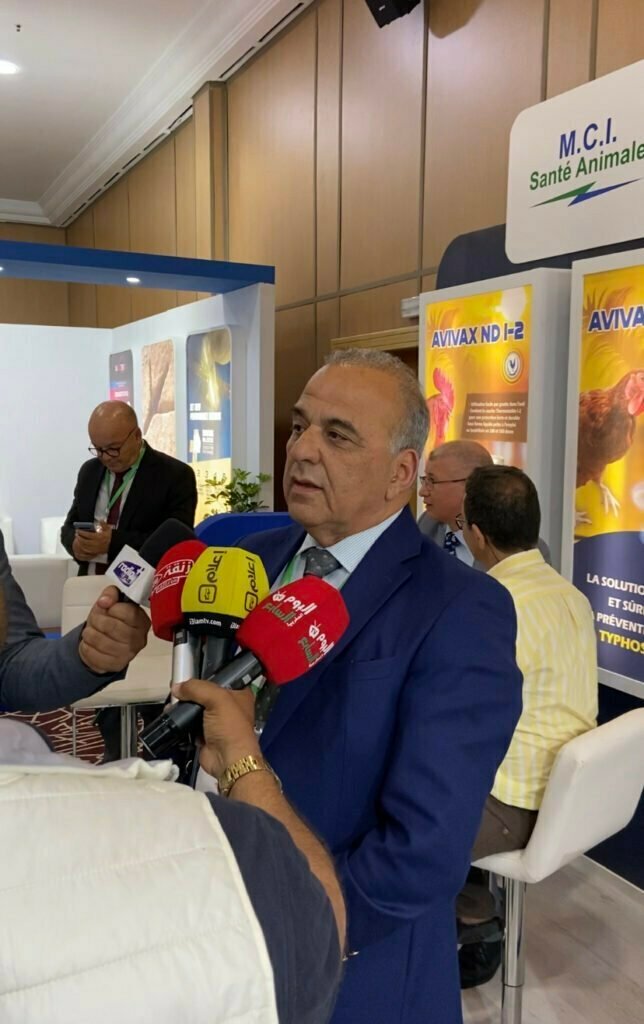 Dr. Khalid Omari Tadlaoui en conférence de presse lors de la 1ère édition du WVPA – Africa meeting event